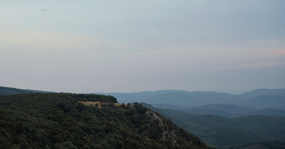 a view of the mountains from a high point of view