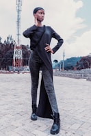 A stylish woman confidently using her phone, representing the savvy communication skills taught.