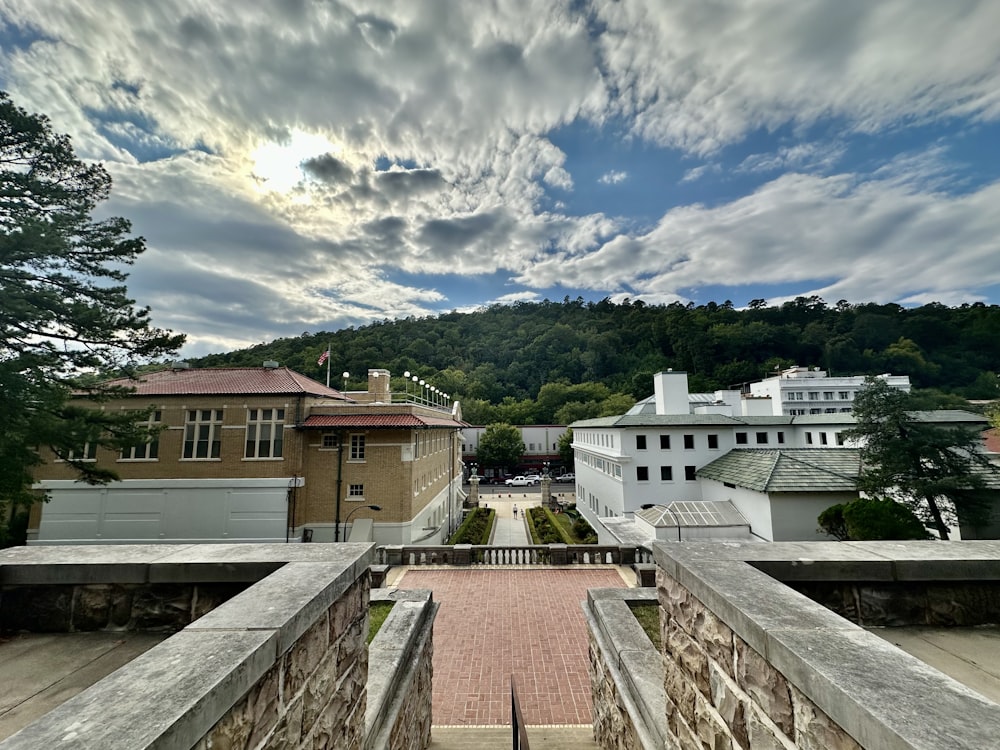 a view of a city from a high point of view