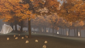 A spooky forest scene inspired by the horror stories published in the magazine’s latest issue.