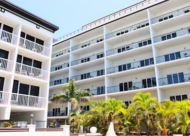 Exterior view of a newly built annex with modern finishes blending into a residential neighborhood in South Jeddah.