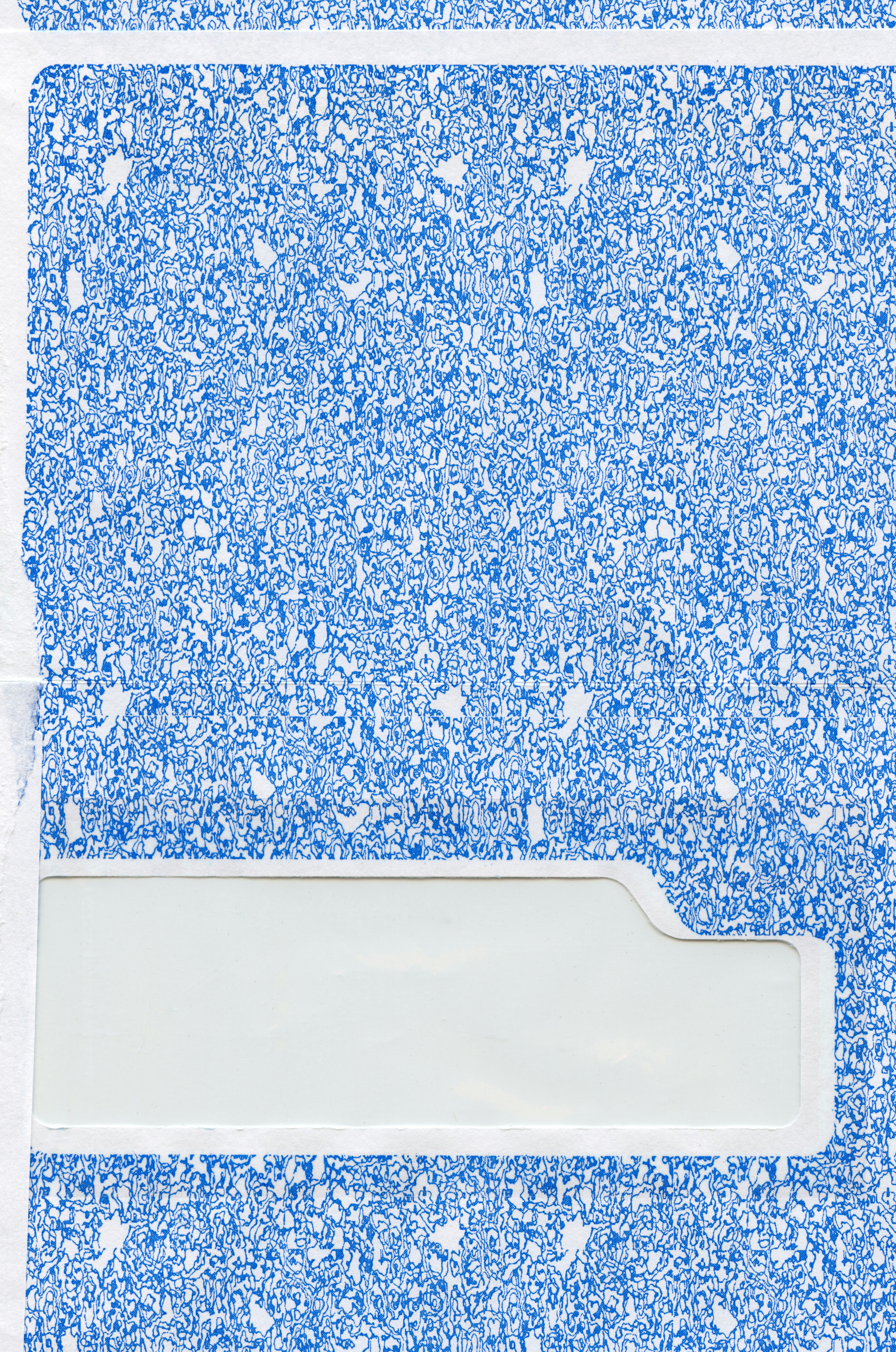 A piece of blue paper with a white rectangle on it photo – Free Paper ...