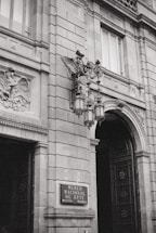 Historic museum entrance with traditional Spanish architectural details.
