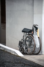 A wheelchair-accessible transport van parked outside a medical clinic.