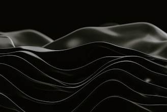 Abstract dark waves crashing against a stark black background, symbolizing the relentless waves of paranoia.