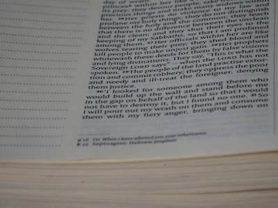 Close-up of a person annotating a dense academic text with a pen.