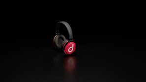 A stylish pair of headphones with a highlighted affiliate purchase button