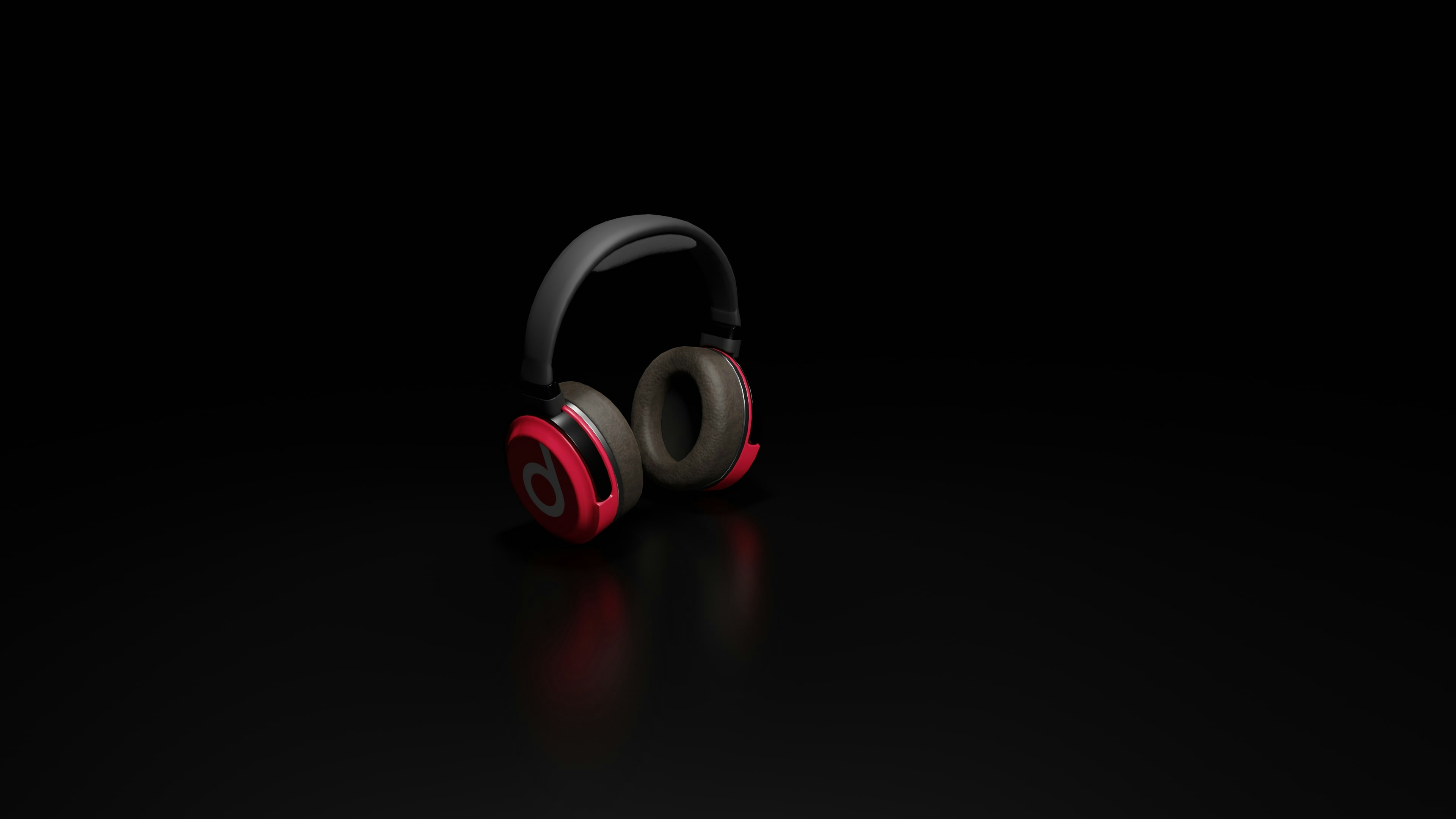 a pair of headphones sitting on top of a table