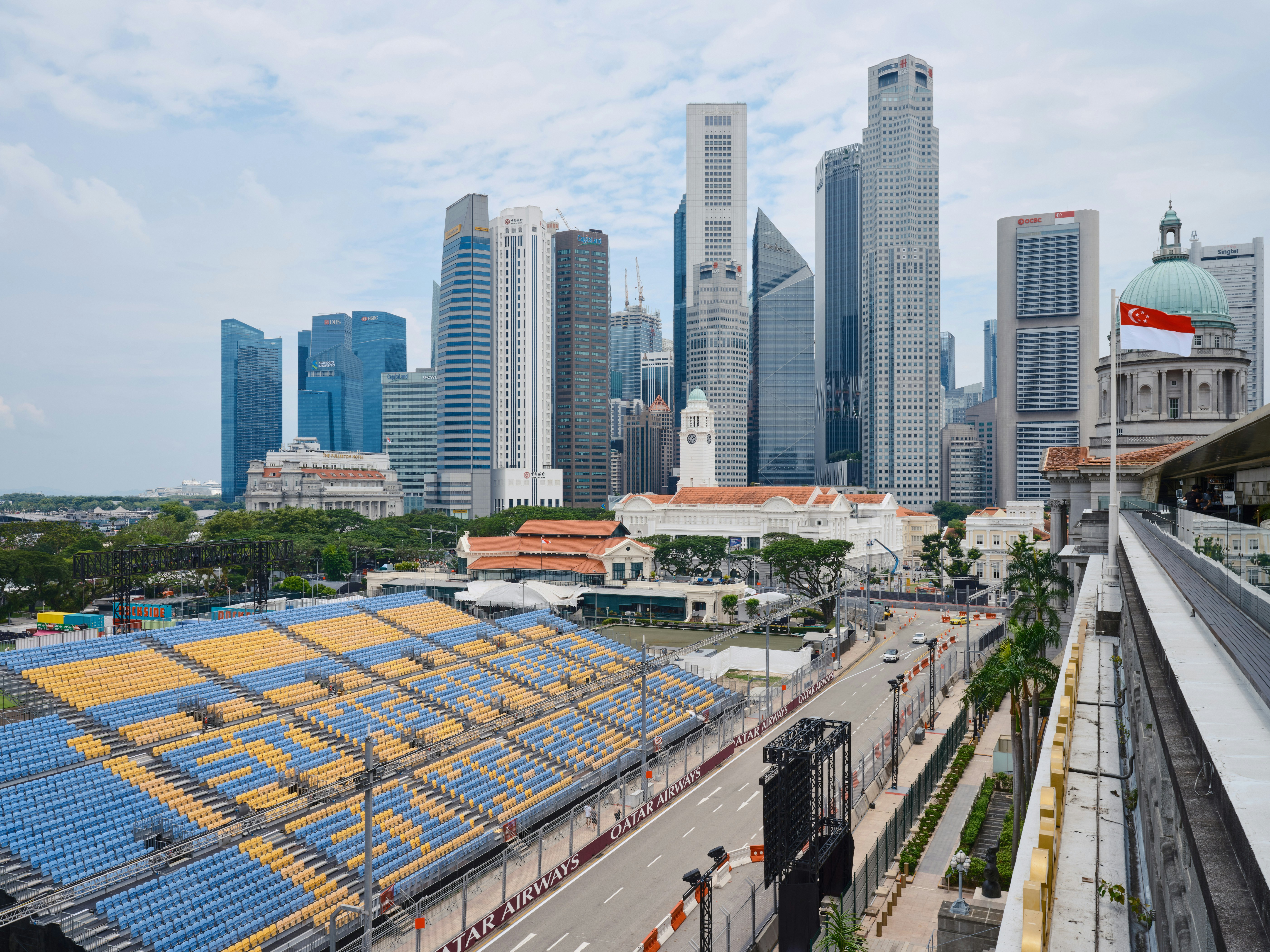 a view of a city from a roof top