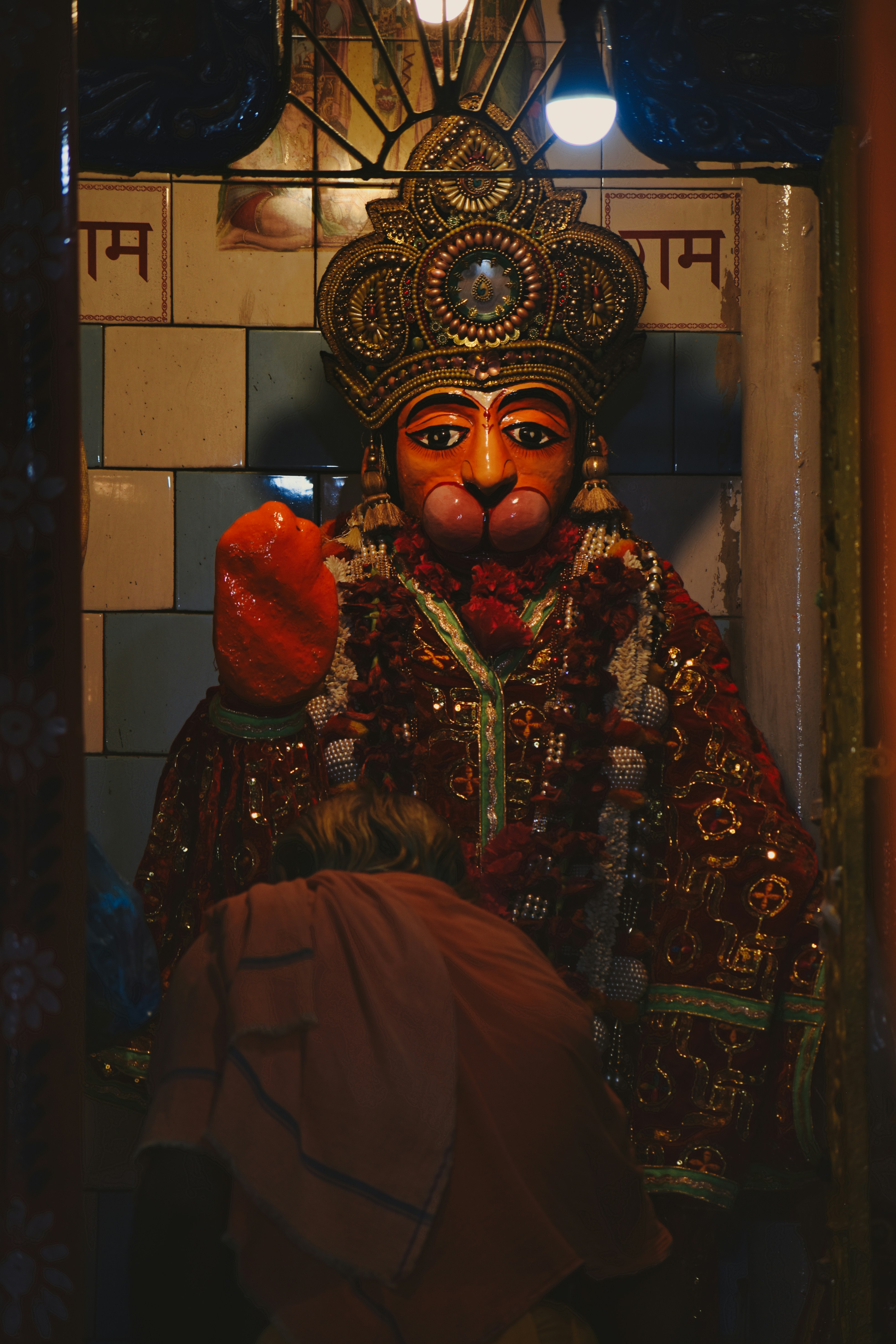 a statue of a person dressed in a costume