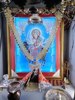 Beautifully framed Radha Krishna artwork ready for delivery in protective packaging.