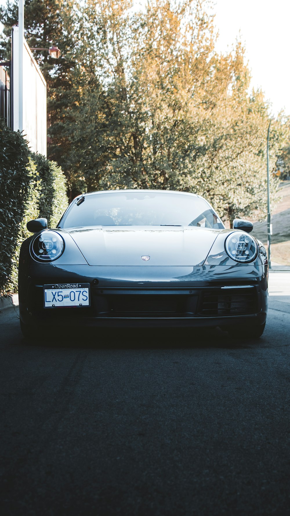 a car parked on the side of the road