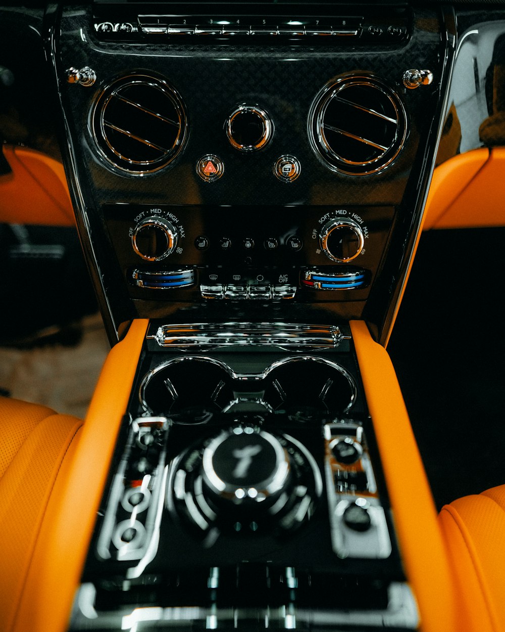 a close up of the interior of a car