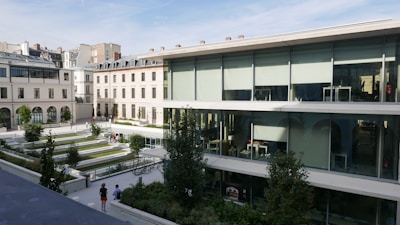 Completed adaptive reuse facility blending modern design with historic architecture.