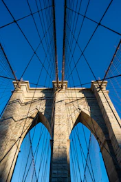A modern railway bridge symbolizing Franco-Moroccan collaboration under a clear blue sky.