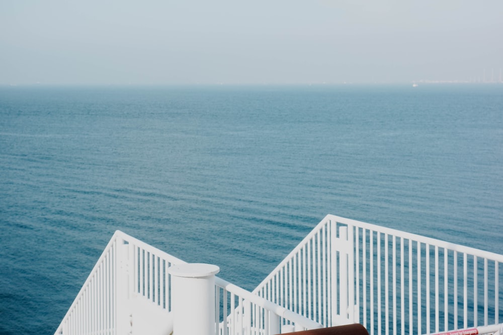 a view of the ocean from a balcony