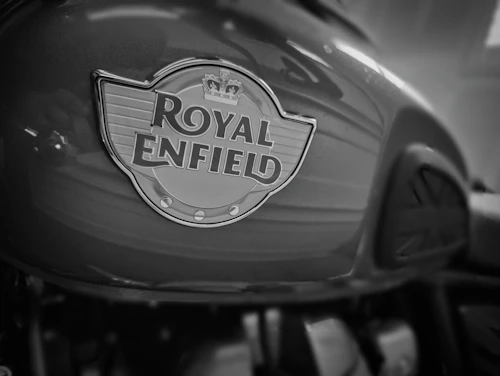 Black and white motorcycle photo
