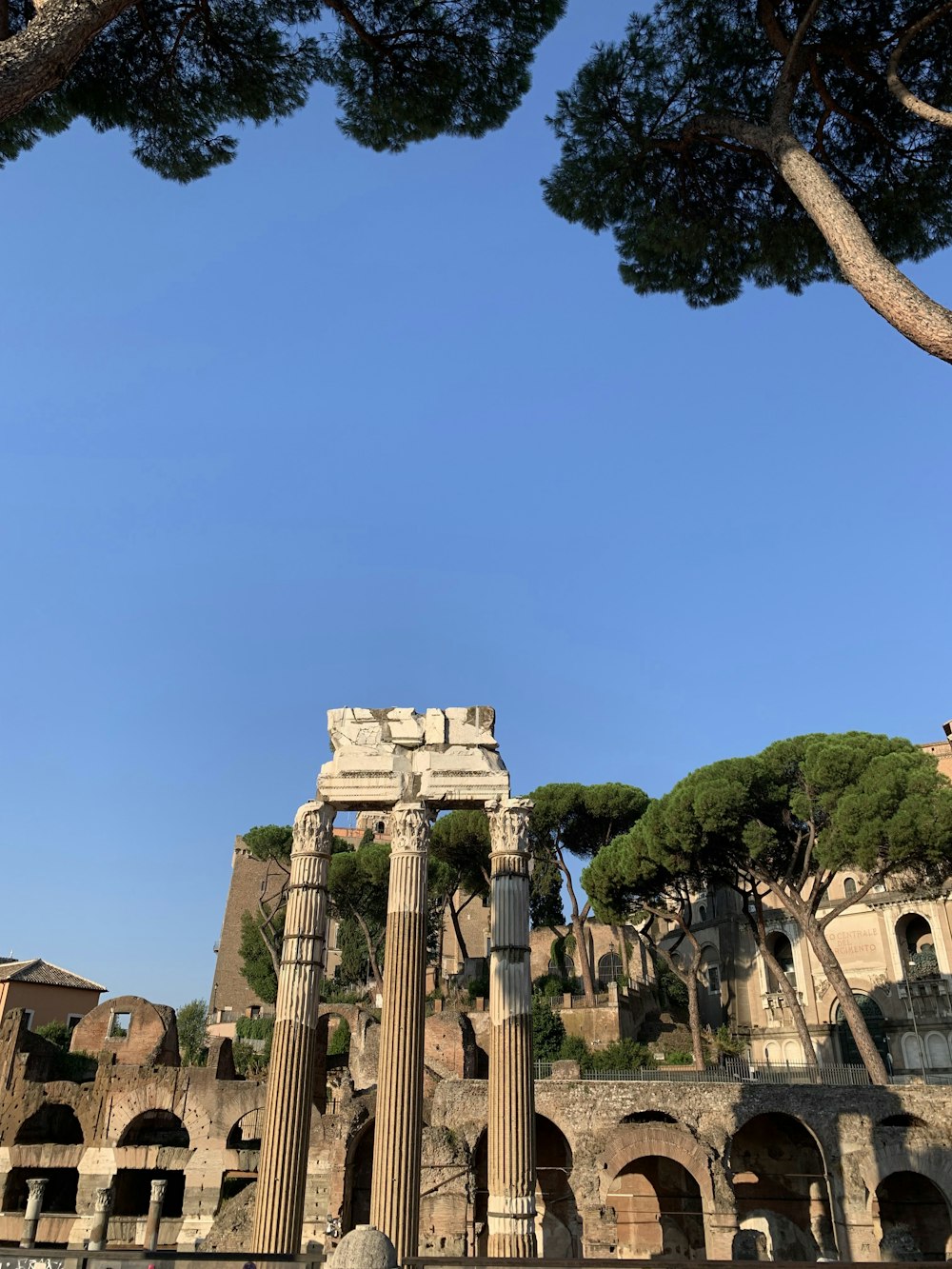 the ruins of the ancient city of rome