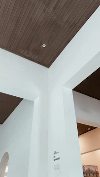 A restored office space after smoke damage cleanup and repainting.