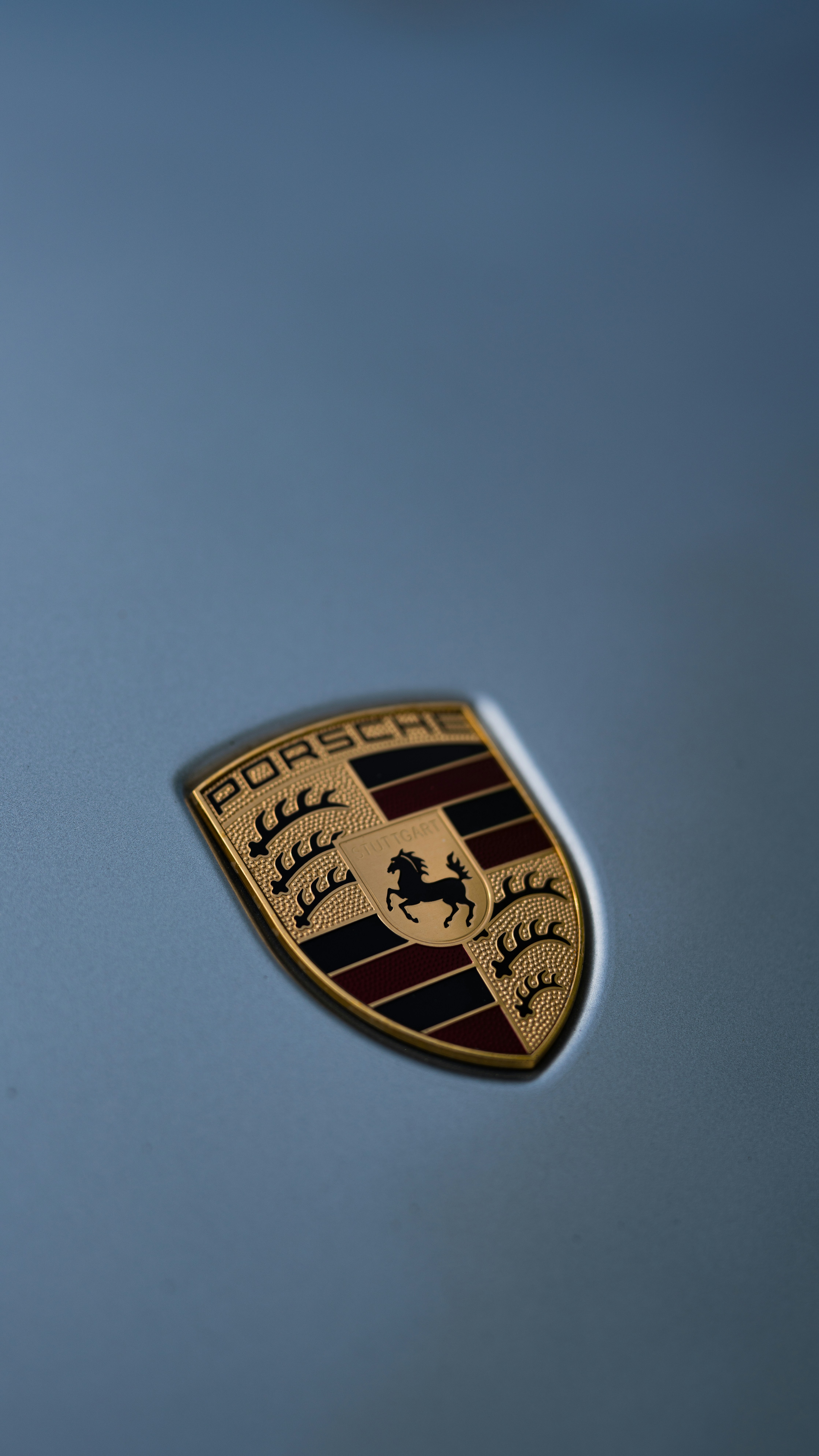 a close up of the emblem on a car