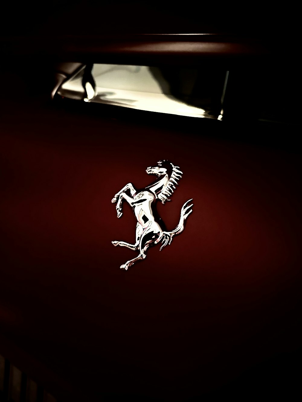 the emblem on the side of a car