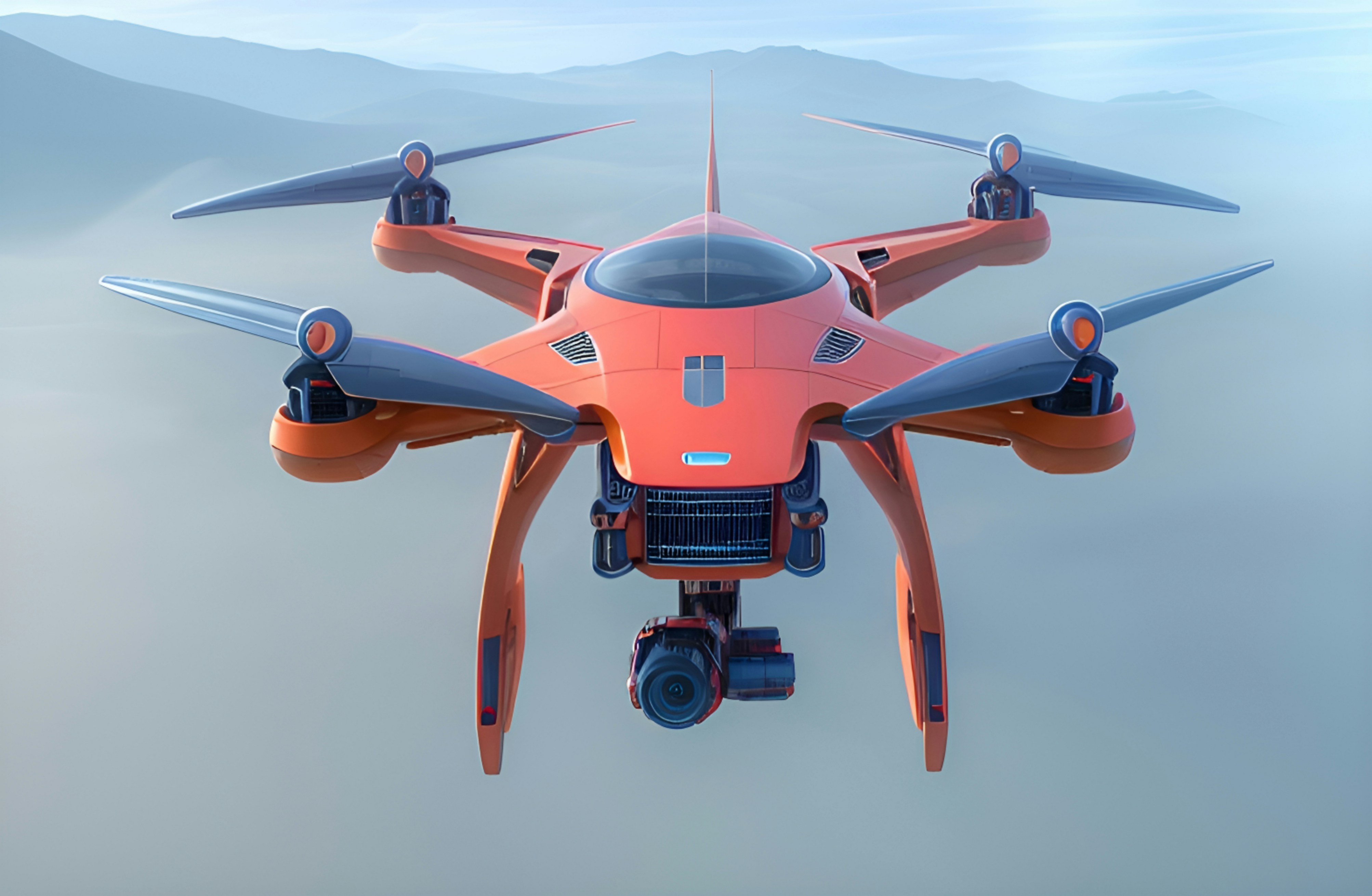 Drone Camera Red Color