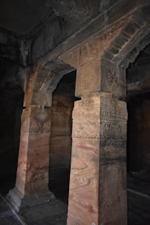 A symbolic representation of the Masonic pillars.