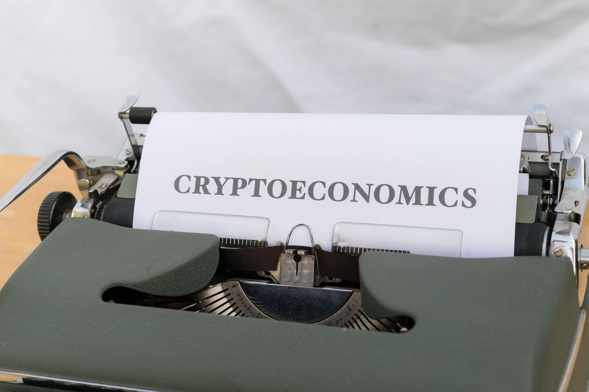 a close up of a typewriter with a paper on it
