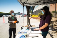 A friendly interaction between Veritas consultant and Environmental Health Officer during a site visit.