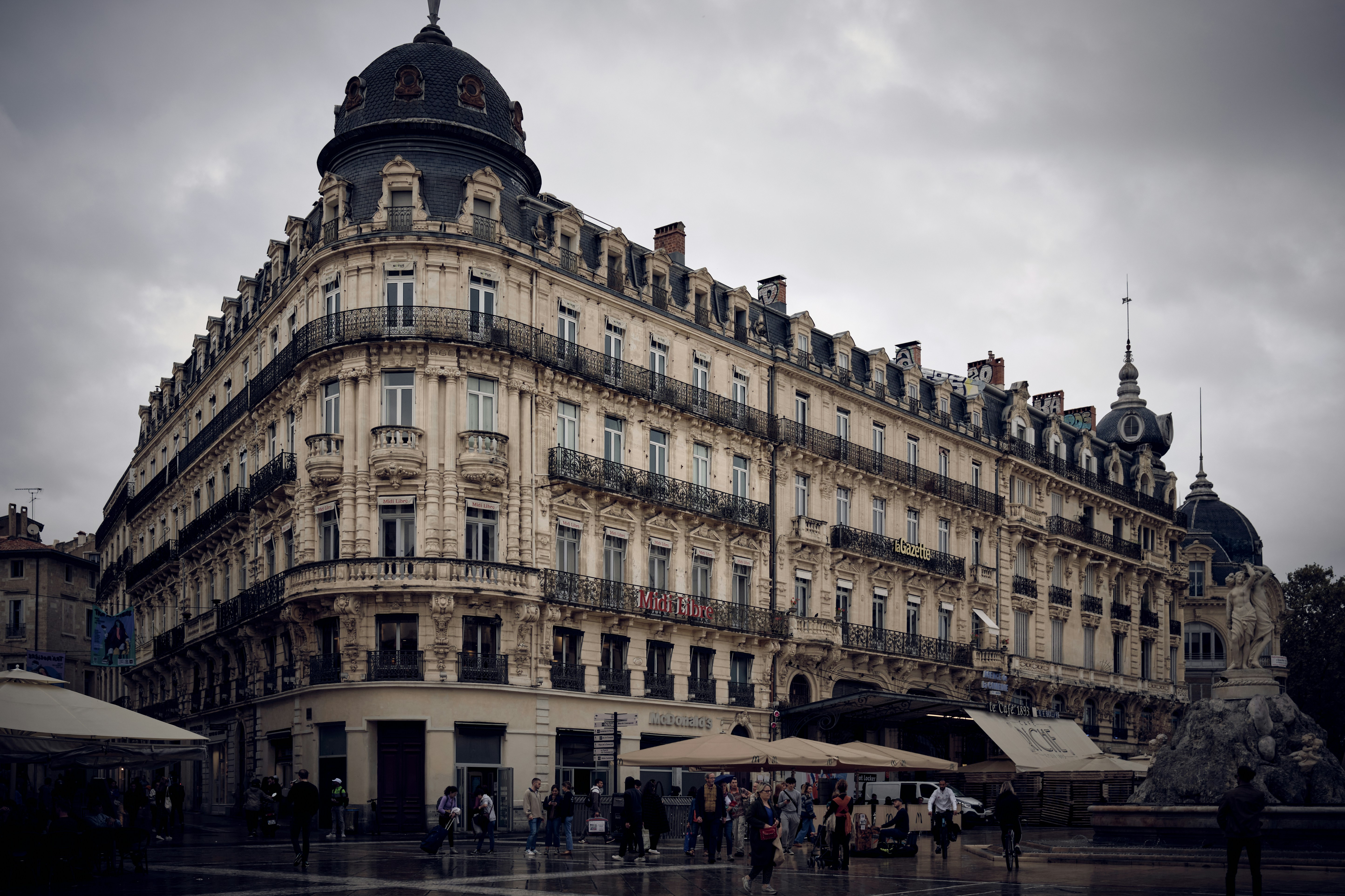 Montpellier - Historical landmark in Montpellier's town square, showcasing city's rich history and charm.