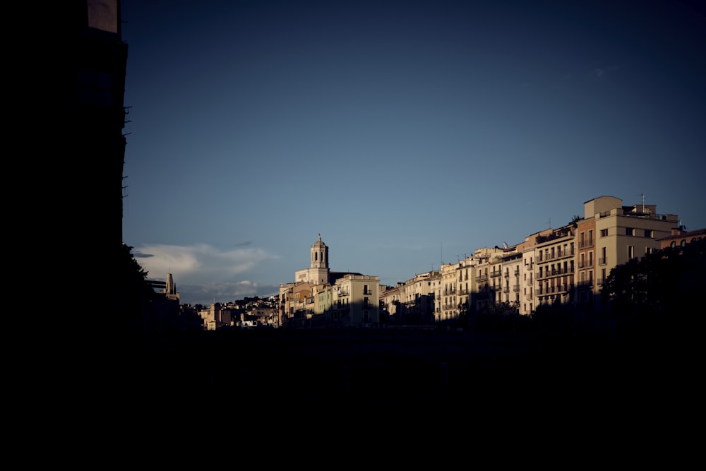 a view of a city from a distance