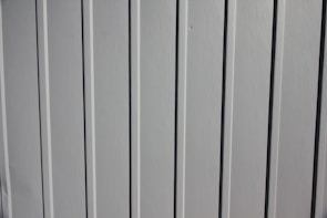 Close-up of a white PVC-U profile showcasing its smooth finish.