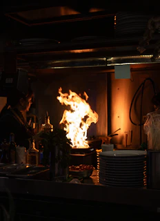 Brightly lit kitchen scene showing the crafting process of swaadntadka products