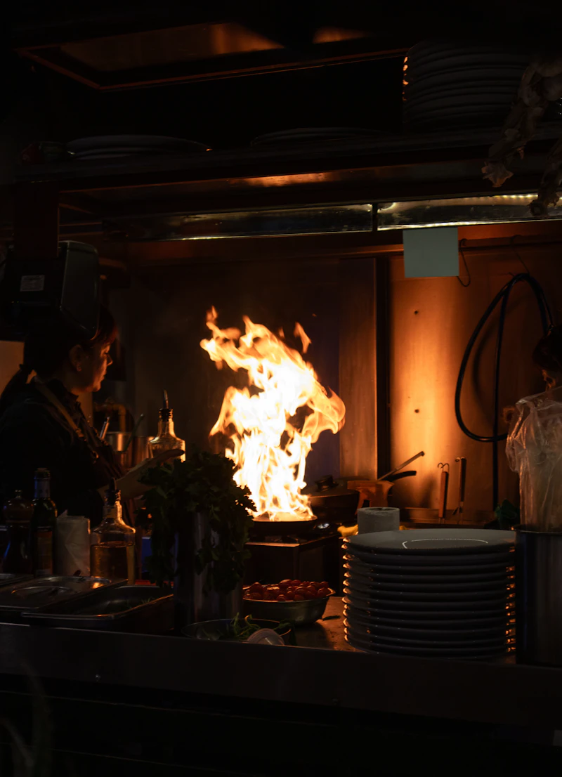 Premium wagyu cuts over open fire