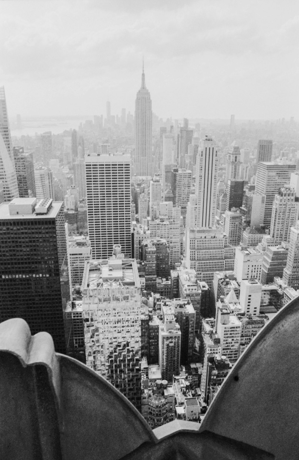 a view from the top of a skyscraper in new york city