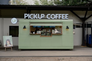 Bolt coffee kiosk bustling with tech park professionals grabbing their coffee on the go.
