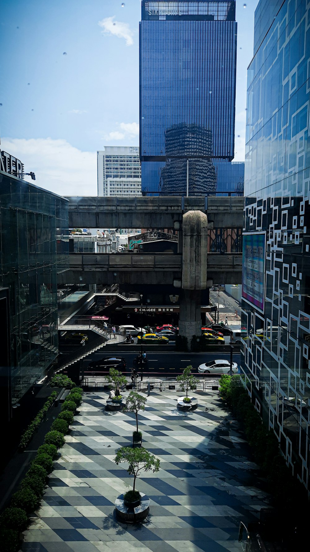 a view of a city from a high point of view