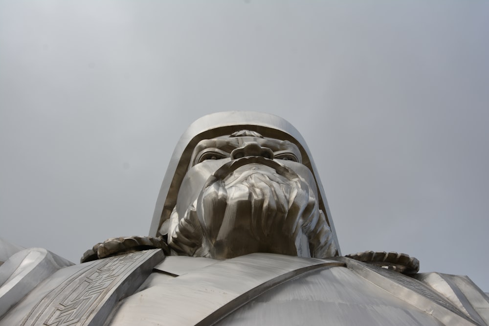 a close up of a statue of a person