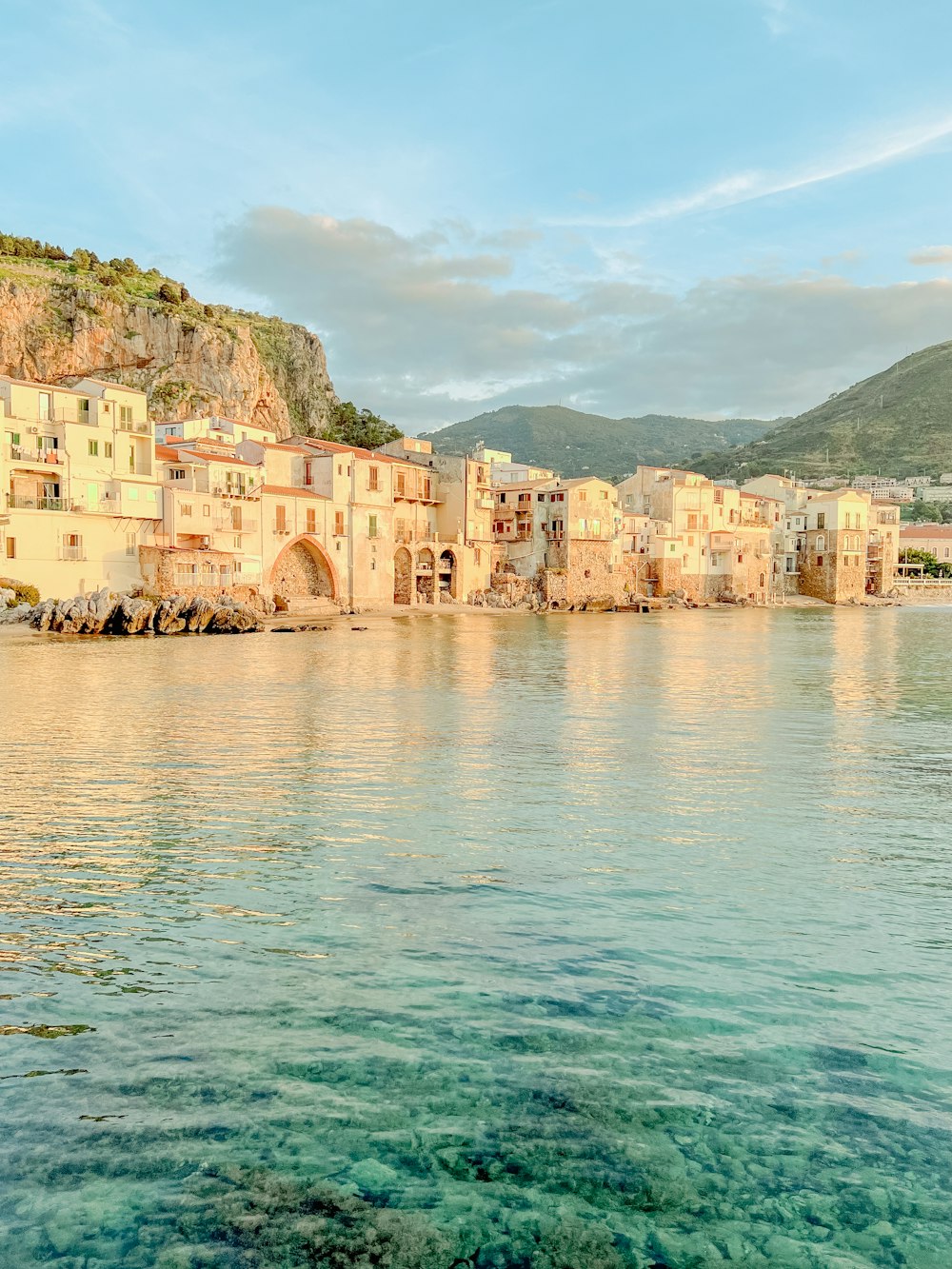 a body of water that has some buildings on it