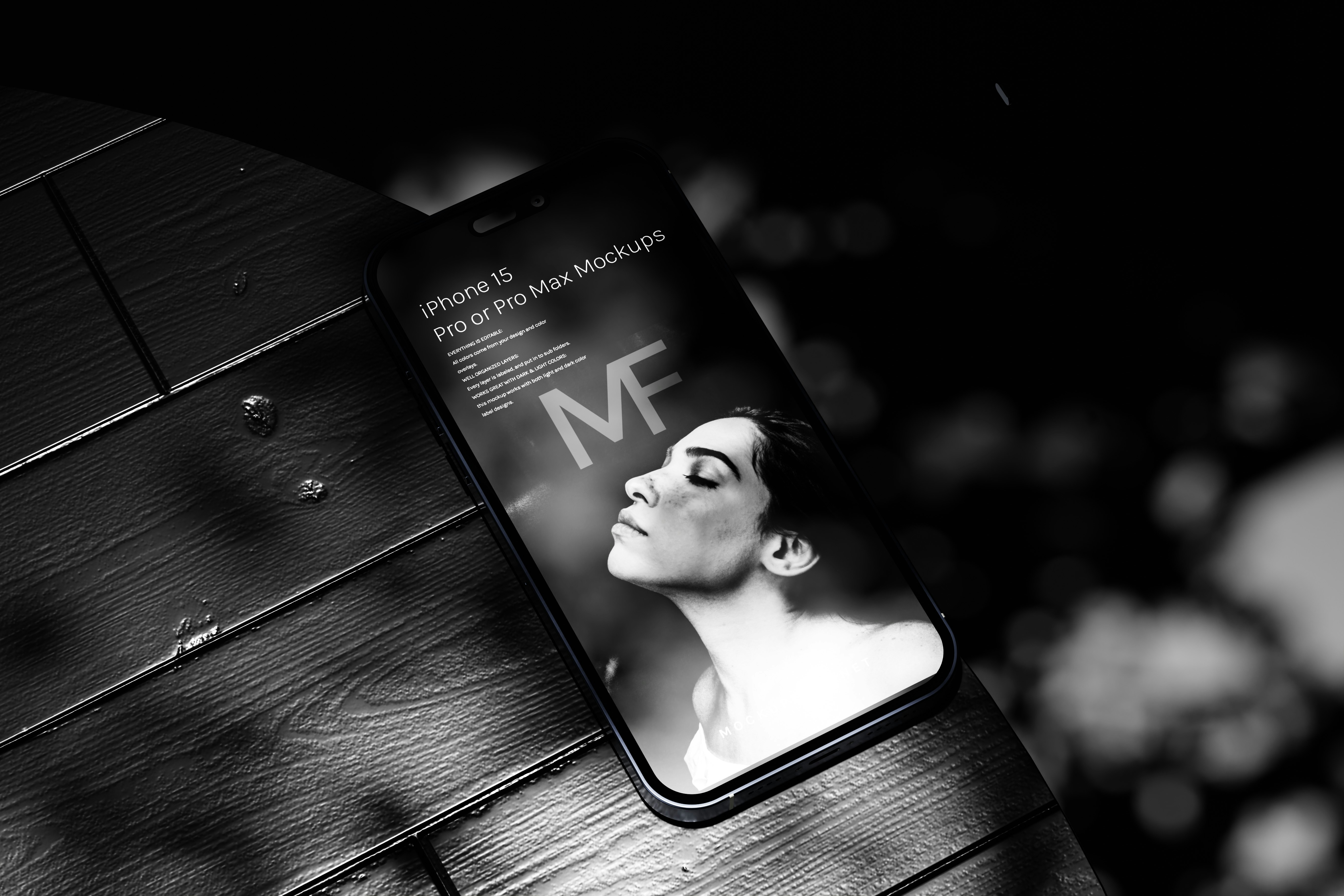 iPhone 15 Pro Max front view showing display and design