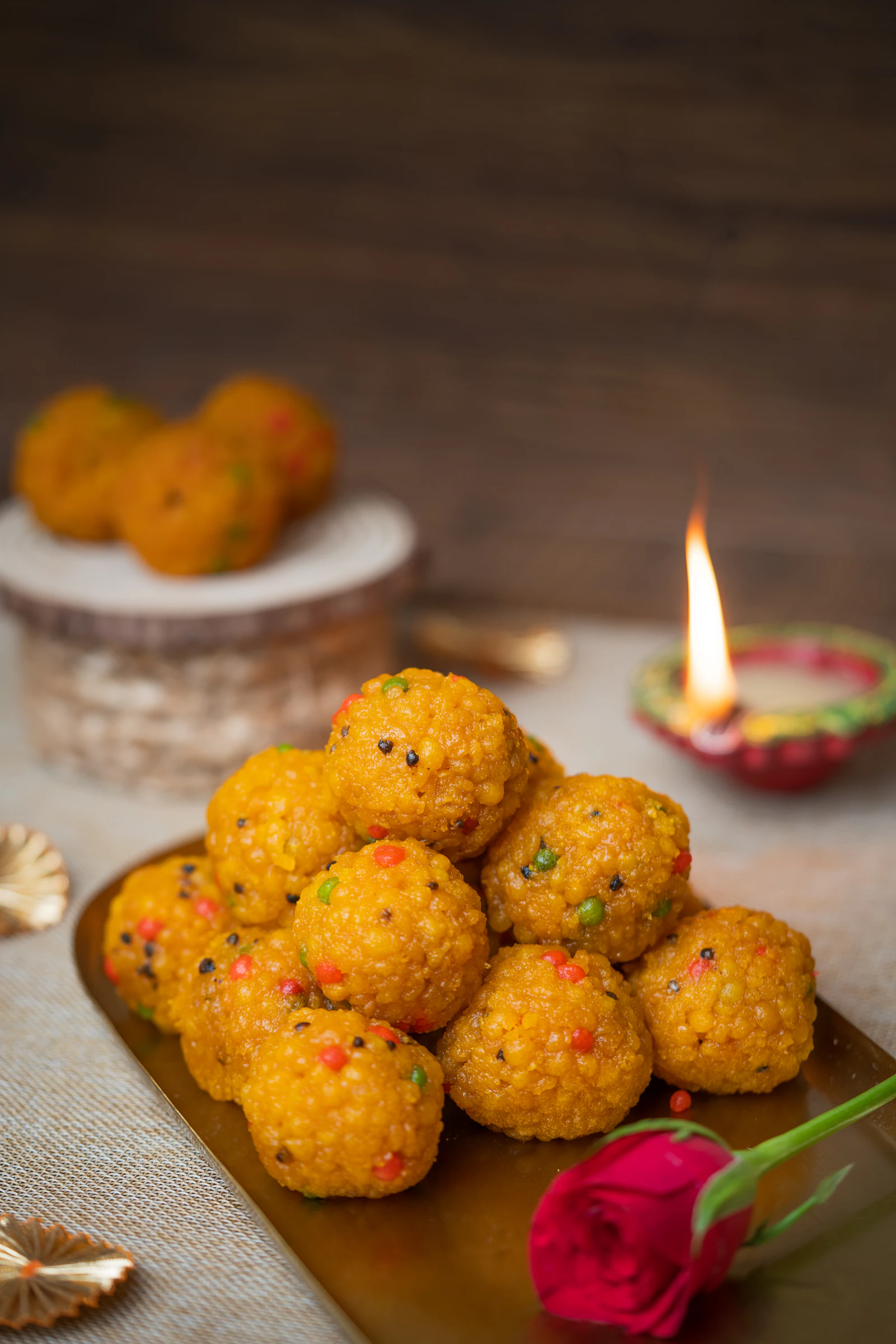 Close-up of rich doda barfi pieces