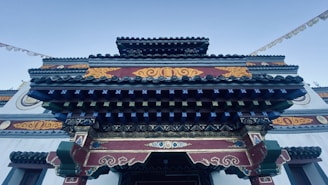 a building with a clock on the front of it