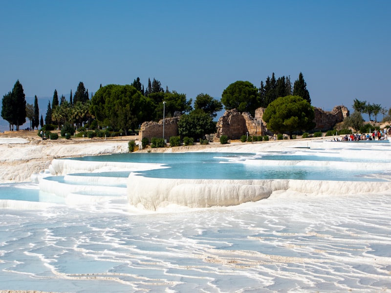 Terrazas de travertino de Pamukkale en Turquía