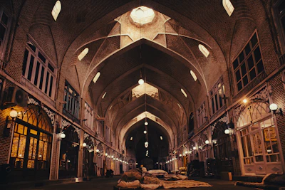 A domed hall of the Grand Bazaar — Tabriz, Iran