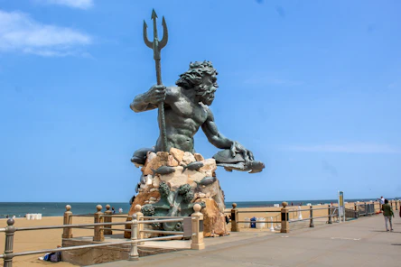 Neptune statue in Virginia Beach
