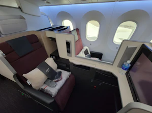 Luxurious airplane cabin showcasing pristine hygiene standards