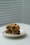 a white plate topped with two cookies on top of a table
