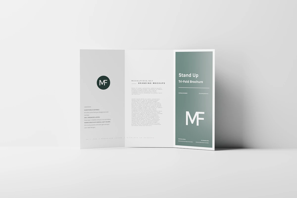 Folded full-colour brochure