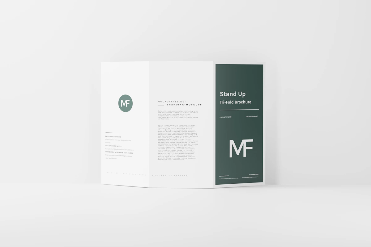Printed branding and editorial design materials
