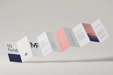 A professional print layout showing vibrant colors on high-quality paper.